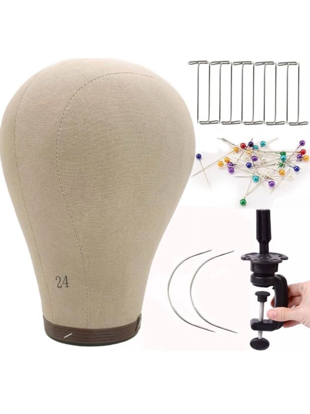 Canvas Block Wig Head